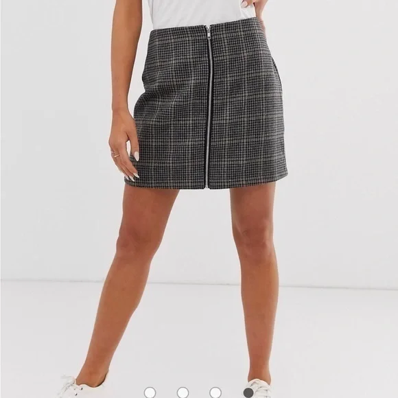 Brave Soul London Bailey Mini Skirt Checker - Picture 2 of 6